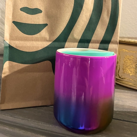 NWT Starbucks Colorful Metallic Cup - Picture 2 of 8